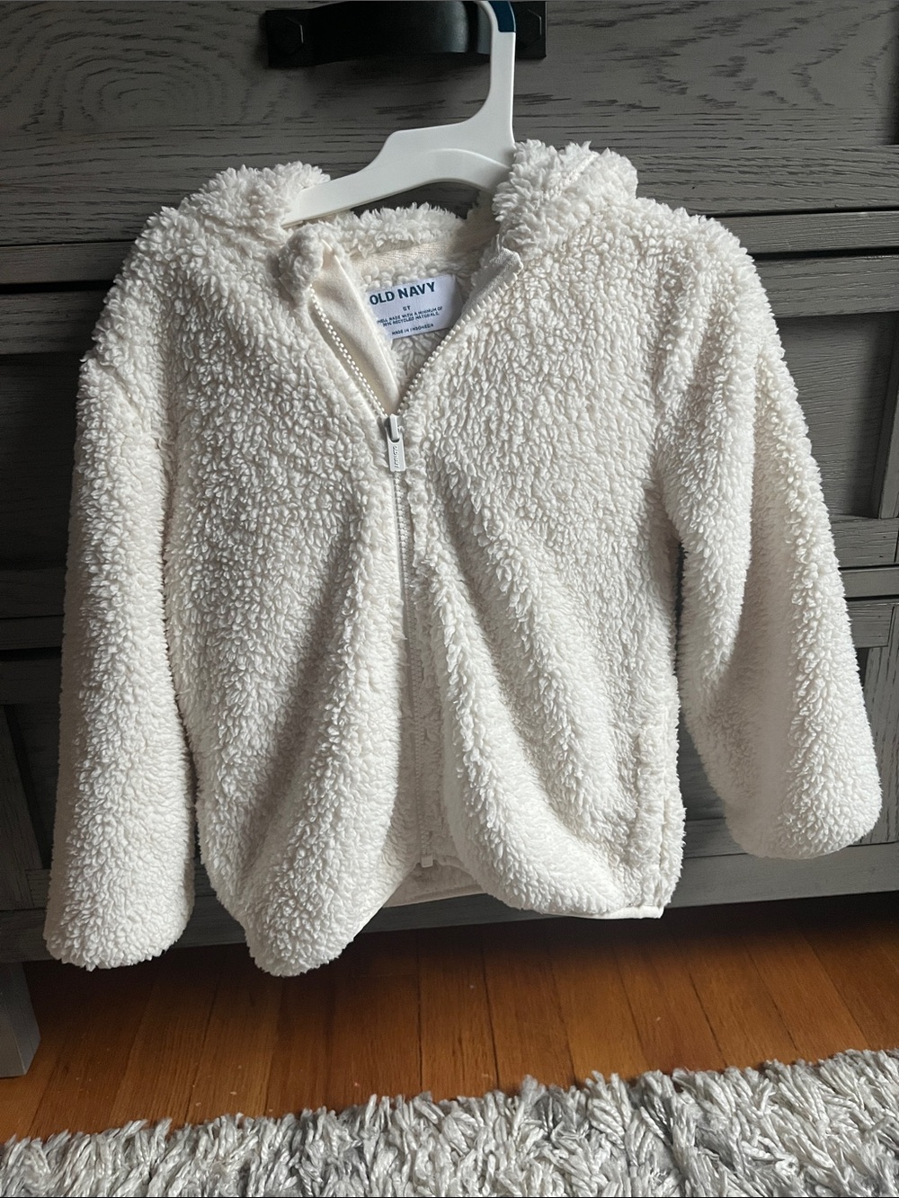 Old Navy Cream Sherpa Zip Hoodie for Kids